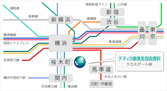 神奈川県横浜市路線図