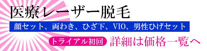 レーザー脱毛のトライアルプラン