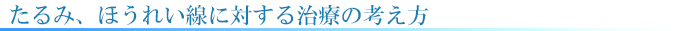 たるみ、ほうれい線治療、神奈川横浜のテティス